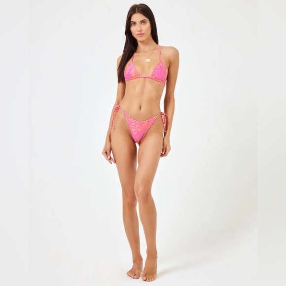 NWT L*space Bikini Set - Printed Aspen Top and Levi Bottom - Path to Paradise - Picture 6 of 6
